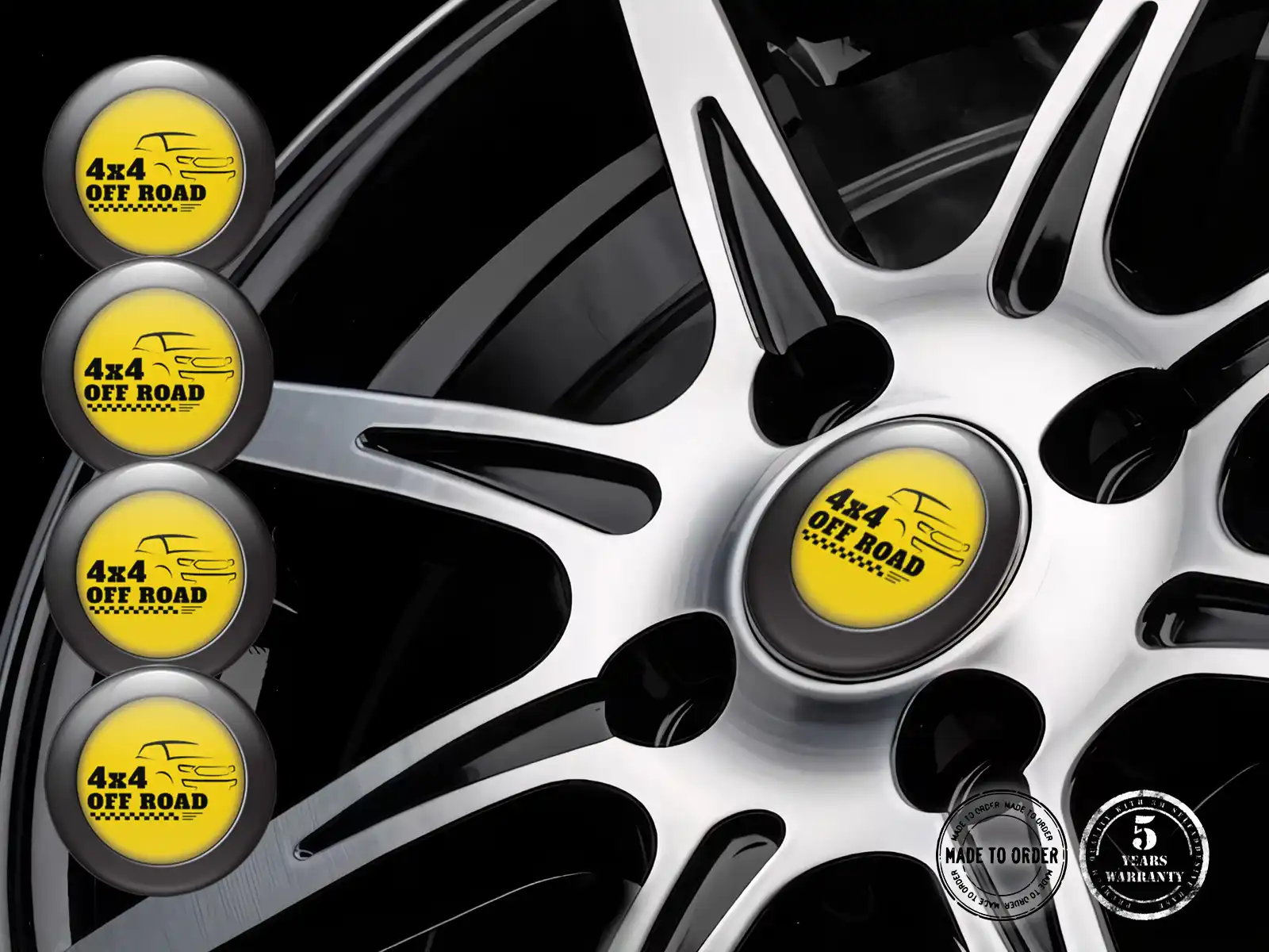 Hub Cap Sticker Custom Racing Sleek Emblems